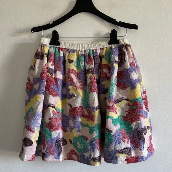 Manoush Designer Multicolor Colorful Flowy Mini Skirt size 6 EUC - Picture 3 of 7